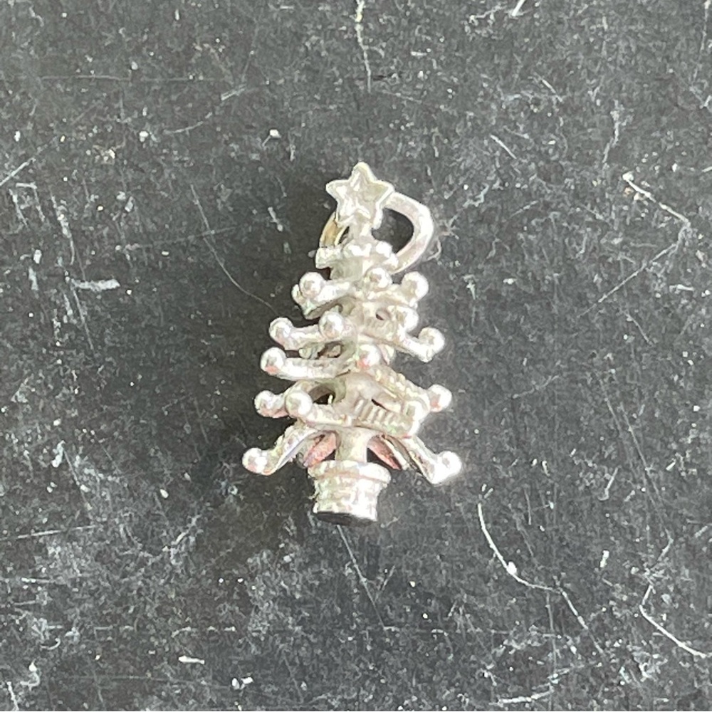 Sterling Silver 925 Christmas Tree Pendant